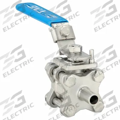 VNE Manual Two-Way Ball Valve: 1/2 in, 316 Stainless Steel, Straight - 3-A Certified Stainless Steel Ball Valves