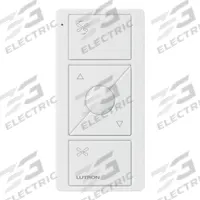 LUTRON Wireless Fan Remote Control: 3 Buttons, Battery, Caseta, White, PJ2-3BRL-GWH-F01. Key specifications — attr992926: LUTRON; attr992898: Caseta; attr992903: Yes; attr992919: Battery.