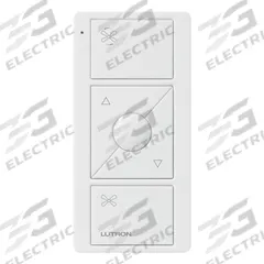 LUTRON Wireless Fan Remote Control: 3 Buttons, Battery, Caseta, White, PJ2-3BRL-GWH-F01. Key specifications — attr992926: LUTRON; attr992898: Caseta; attr992903: Yes; attr992919: Battery.