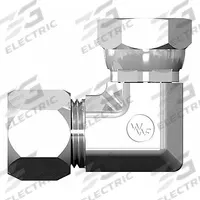 WEATHERHEAD Compression Fitting Elbow: 3/8 in OD x 9/16 in Pipe Size, 9/16-18 x 9/16-18 Thread Size (MPN 7506X06X06). Key specifications — Brand: WEATHERHEAD; Series: Ermeto Flareless.