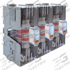 MERSEN Fuse Block: Open Block Design, 3 Pole, 600 V AC, Box Lug (MPN FB60J100B3). Key specifications — Brand: MERSEN.