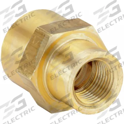 PARKER Metal Pipe Straight: Straight, Brass, 1/4 in x 1/8 in, 6,000 psi - Threaded Extreme-Pressure Hydraulic Pipe Fittings