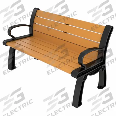 ULTRASITE Heritage Outdoor Bench: Heritage, 48 in Overall Lg, 30 in Overall Ht, Cedar - Vandal Resistant Resinwood Benches