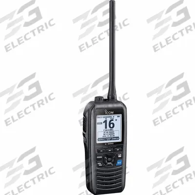 ICOM Handheld Two Way Radios: VHF, Analog, 6 W, 88 Channels, Alphanumeric, IPX7 - Handheld Marine Radios