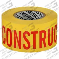 APPROVED VENDOR Barricade Tape: 500 ft Lg, 3 in Wd, Construction Site Legend, Polypropylene (MPN B354Y2-200). Key specifications — attr981695: Construction Site; attr981696: Black; attr377522: APPROVED VENDOR.