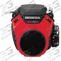 HONDA Engine w/Electric Start: Series GX630 Series, 35.6 lb-ft Gross Torque, 20.8 hp Horsepower, Key (MPN GX630RH-QZB3). Key specifications — Muffler: No; Start Type: Electric; Shaft Diameter: 1 in; Shaft Configuration: Key; Manufacturer Part Number: GX630RH-QZB3.
