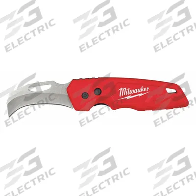 MILWAUKEE Folding Utility Knife: 2 1/2 in Blade Lg, 4 3/4 in Closed Lg, 7 in Overall Lg - Assisted-Opening Folding Knives