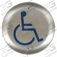 BEA Exit Push Button: 4 1/2 in Ht, 5/8 in Dp, 4 1/2 in Wd, ADA Compliant, Aluminum/Stainless Steel (MPN 10PBR45LL). Key specifications — Product Type: Exit Push Button; Operation Type: Push; ADA Compliant: Yes; Brand: BEA; Color: Gray.