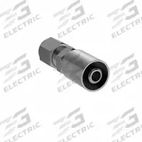 PARKER Hydraulic Crimp Fitting: Steel x Steel, Straight, -8 For Hose Dash Size, Male x Genderless (MPN 11143-8-8). Key specifications — Fitting Gender: Male x Genderless; Fitting Connection Type: Metric x Crimp; Brand: PARKER; Thread Size: 3/4"-16; For Hose Dash Size: -8.