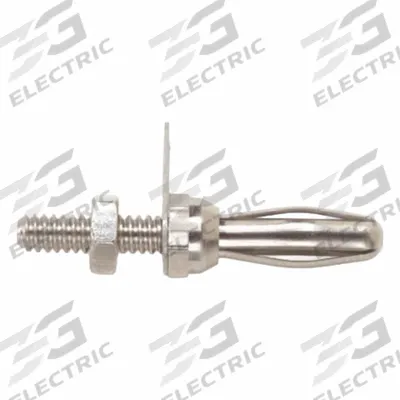 POMONA Banana Plug: 1/2 in Lg, 15 A Max Current Measurement - Standard Sheath Banana Jack to Non-Sheath Banana Plug Adapters