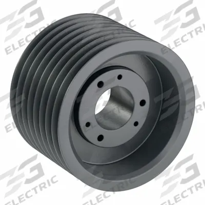 APPROVED VENDOR V-Belt Pulley: 8V1400, 8 Groove, 14 in OD, Bushed Bore - Bushed-Bore Cast-Iron Wedge V-Belt Pulleys