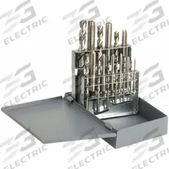 CHICAGO-LATROBE Drill Bit and Tap Set: 18 Pc, 5/16" to 27/64" Drills (MPN 52580). Key specifications — attr1300596: Straight Flute.