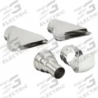 MILWAUKEE Heat Gun Nozzle: 1 1/2 in Overall Lg, 6 7/8 in Overall Wd, 11 5/16 in Overall Ht (MPN 49-80-0300). Key specifications — attr1256778: Reducer; attr1256780: Glass; attr1256781: 49-80-0300; attr1256791: MILWAUKEE; attr1256766: 8977-20; attr1256772: Heat Gun Nozzle.