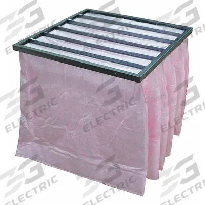 GRAINGER Pocket Air Filter: 24 in x 24 in x 12 in, MERV 13, Pink, Synthetic - MERV 13 Pocket Air Filters