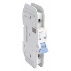 DAYTON IEC Miniature Circuit Breaker: 20 A Amps, 48V DC, 10kA at 277V AC, Lug, NDB2T-63 D20/1 L (MPN 33V954). Key specifications — Brand: DAYTON; DC Voltage Rating: 48V DC; Max. AIR Rating: 10kA at 277V AC; Terminal Connection: Lug; AC Voltage Rating: 277V AC.