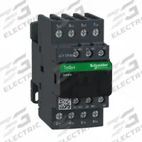 SCHNEIDER IEC Magnetic Contactor: Non-Reversing, 4 Poles, 4NO Contacts, 40 A, 120V AC Coil (MPN LC1DT40G7). Key specifications — Brand: SCHNEIDER; Integrated Surge Suppression: No.