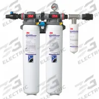 3M Water Filtration System: 0.2 micron, 10 gpm, NPT, 24 1/8 in Overall Ht, 108,000 gal (MPN 5624201). Key specifications — Brand: 3M; Reduces: Bacteria; Filter Media: Pleated Membrane.
