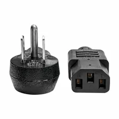 EATON TRIPP LITE Power Cord: 10 ft Lg, 3/18, 5-15P Plug, Non-NEMA Receptacle, C13 Receptacle, SJT (MPN P006-010-15D). Key specifications — Brand: EATON TRIPP LITE; Jacket Material: PVC.
