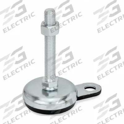 JW WINCO Male-End Leveling Mount: Swiveling Stud, 3/8"-16 Thread Size, 3.15 in - Non-Skid Male Leveling Mounts