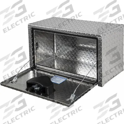 BUYERS PRODUCTS Underbody Truck Box: Underbody Truck Box, Single Drop-Down Door Door, Silver - Single Drop-Down Door Boxes