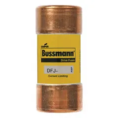 BUSSMANN Fuse: DFJ Series, Class J, Cylindrical Body, Fast-Acting, 6 A, 600 V AC, 450 V DC (MPN DFJ-6). Key specifications — attr1287274: DFJ; attr211200: BUSSMANN.