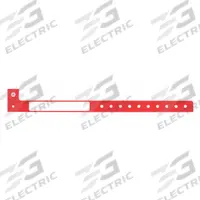 ID Wristband: No Legend, 10 in Overall Lg, 1 1/4 in Overall Wd, Plastic, Red, 500 PK (MPN CLS-PAO-03). Key specifications — attr1126094: Red.