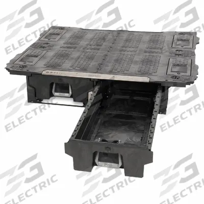 DECKED Truck or Van Storage Drawer: HDPE, 12 in Ht, 71 19/32 in Wd, 65 in Dp, 2 Drawers - HDPE Bed-Mount Storage Drawers
