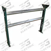 ASHLAND CONVEYOR Conveyor Support Stand: For 10 in Between Frame Wd, 55 in Min. Ht, 67 in Max. Ht (MPN H15M61B10). Key specifications — Stand Material: Steel; Color: Green; Brand: ASHLAND CONVEYOR.