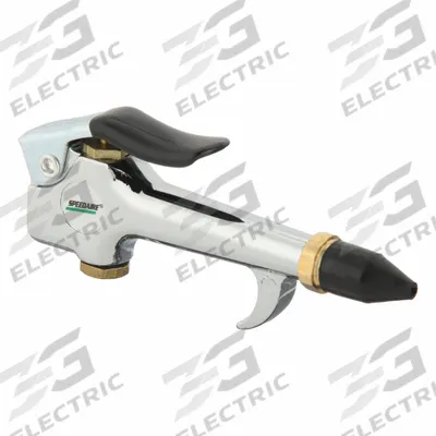 SPEEDAIRE Air Gun: Thumb-Lever Grip, Chrome-Plated Zinc, 1/4 in Female NPT, 1 Nozzle(s) - Thumb-Lever Air Guns