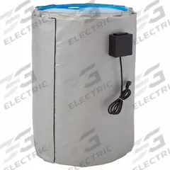 BRISKHEAT Blanket Drum Heater: 115V AC, 770 W Watts, 0°F to 160°F, 55 gal, IP40, Drums, Indoor (MPN FGPDHC55120D). Key specifications — attr1187699: BRISKHEAT; attr1187720: 55 gal; attr1187700: Drums; attr1187702: IP40; attr1187704: Indoor; attr1187710: 6.4 A.