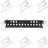 PANDUIT Horizontal Single-Sided Manager: Horizontal, 1 U, Single Side Sides, 3 3/4 in Overall Dp (MPN WMPFSE). Key specifications — Color: Black; Includes: Dual-Hinging Covers; Orientation: Horizontal; Brand: PANDUIT; Material: Plastic; Number of Sides: Single Side; Product Type: Single-Sided Manager.