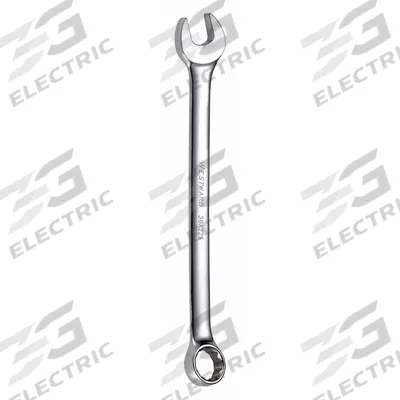 WESTWARD Combination Wrench: Alloy Steel, Chrome, 10 mm Head Size, 6 1/4 in Overall Lg - Metric 12-Point Combination Wrenches