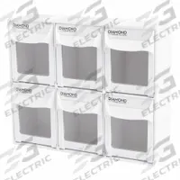 DIAMOND STORAGE SOLUTIONS Tip-Out Bin: 4 1/4 in x 11 7/8 in x 10 in, Wall, Stacking Capable, 6 Bins (MPN 3030-6-BIN-2). Key specifications — Brand: DIAMOND STORAGE SOLUTIONS.