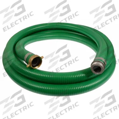 APPROVED VENDOR Suction and Discharge Hose: 6 in Hose Inside Dia., 45 psi, Green - PVC Water Suction & Discharge Hose Assemblies with Rigid PVC Helix Reinforcement
