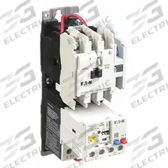 EATON NEMA Magnetic Motor Starter: Non-Reversing, 3 Poles, NEMA Size 0, 18 A, 24V AC Coil (MPN AN19BN0T5E005). Key specifications — Brand: EATON; Auxiliary Contact Form: 1NO; Coil Voltage: 24V AC; Phase: Three; Operator: None; Operator Controls: None; Auxiliary Contacts Included: 1NO; Signaling Features: Pilot Light.