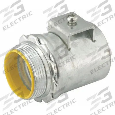 RACO Saddle Connector: Steel, 2 in Trade Size - Straight Connectors - Saddle Style