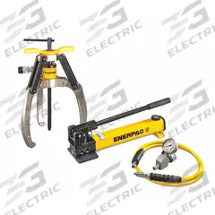 ENERPAC Hydraulic Puller Set: 14 ton Capacity with Attachments, 14 ton Cylinder Nominal Capacity (MPN LGHS314H). Key specifications — attr98874: ENERPAC; attr96739: Replacement Point Protector; attr1177737: Hand Pump.