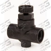 HAYWARD Needle Valve: Inline Valve Body, Glass-Filled Polypropylene, Screw-In Bonnet, FNPT x FNPT (MPN NVA4037T). Key specifications — For Media: Water; Standards: ASTM D 1784; Brand: HAYWARD; Valve Series: NVA; Connection Gender - Side 2: Female; Connection Gender - Side 1: Female; Connection Type - Side 1: NPT; Connection Type - Side 2: NPT.