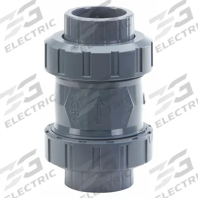 GEORG FISCHER Check Valve: Inline Valve Body, CPVC, 2 in Pipe Size, Socket x Socket - CPVC Ball Check Valves