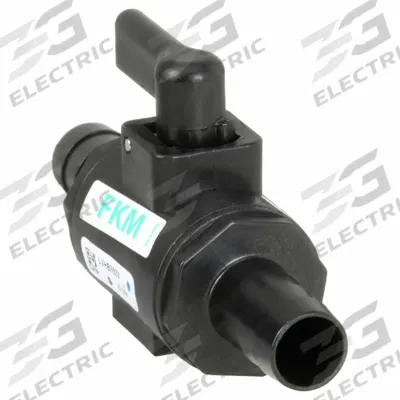 BANJO Manual Two-Way Ball Valve: 1/2 in, Polypropylene, Straight, Barb x Barb - Polypropylene Ball Valves