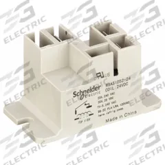 SCHNEIDER Enclosed Power Relay: Surface (Top Flange) Mounted, 24V DC, SPST-NO, 4 Pins/Terminals (MPN 9AS3D24). Key specifications — Brand: SCHNEIDER; Mounting Style: Panel Flange; Electrical Connection: Faston Terminal; Manufacturer Part Number: 9AS3D24; Operating Current: 10 A at 277V (Ballast); Series: 9A Power Series.