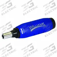 WILLIAMS Torque Screwdriver: 1/4 in Tip Size, 6 in-oz Min Torque, 32 in-oz Max Torque, Click-Type (MPN 21SP-SETW). Key specifications — attr1205035: WILLIAMS; attr1205043: 1/4 in.