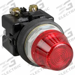 EATON Pilot Light: 30 mm Panel Mounting Size, Red, LED, 24 V AC/DC Max Volt Rating (Supply) (MPN HT8HFRF3). Key specifications — Series: HT800; Brand: EATON; Includes Push-To-Test: No Push-To-Test Included.