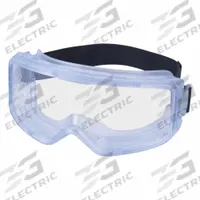 3M Safety Goggles: Clear Lens Color, Anti-Fog/Scratch-Resistant, Dielectric, Indirect, 3000 Series (MPN GG3201-AAF). Key specifications — Band Material: Neoprene; Brand: 3M.