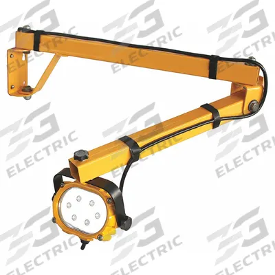 APPROVED VENDOR Dock Light: LED, 40 in Arm Reach, 650 lm Max Brightness, 16 W, 120V AC - Folding Arm Dock Lights