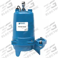 GOULDS Sewage Ejector Pump: Cast Iron, Single Phase, 1 1/2 hp, 230V AC, 2 in Max. Dia. Solids, 60 Hz (MPN WS1512BHF). Key specifications — Impeller Material: Cast Iron; Rated Voltage: 230V AC; Brand: GOULDS; Discharge Orientation: Vertical; Switch: Not Included.