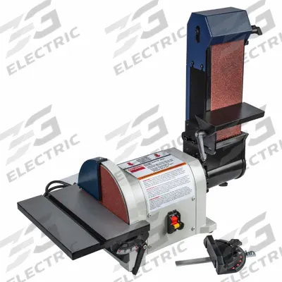 Dayton Belt and Disc Sander: For Metal/Plastic/Wood, 120 V, Single-Phase, 3/4 hp - Benchtop Belt & Disc Machines