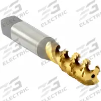 OSG Spiral Flute Tap: 3/8"-16 UNC, 2B, 3 Flute, Bottoming Chamfer, TiN Coated High Speed Steel (MPN 2986005)