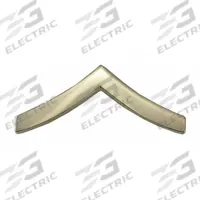 HEROS PRIDE Metal Rank Insignia: PVT. Chevron, 1 in, Silver, Metal, Clutch Pin, Rank Insignia, 1 PR (MPN 4419RN). Key specifications — attr1074238: Clutch Pin; attr188498: 1 in; attr188499: Silver; attr188500: Metal; attr188503: PVT. Chevron; attr193746: HEROS PRIDE.