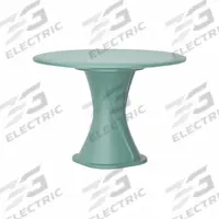 CORTECH Table: 29 in Overall Ht, 42 in Overall Dia, No Game Top, Ballast Accepted, Aqua, ISO 22196 (MPN 670AQ). Key specifications — Brand: CORTECH; Accepts Ballast: Ballast Accepted; Table Material: Polyethylene; Furniture Series: Endurance.